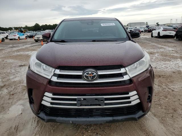 5TDZZRFH5KS364915 - 2019 TOYOTA HIGHLANDER LE BURGUNDY photo 5