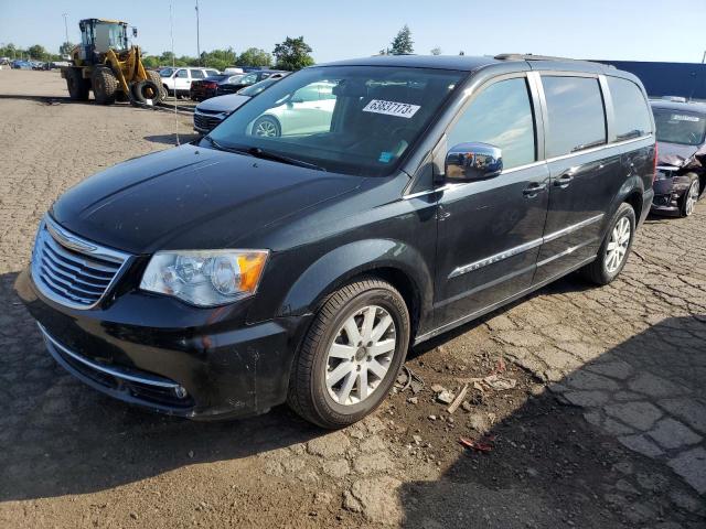 2C4RC1CG4CR137868 - 2012 CHRYSLER TOWN & COU TOURING L BLACK photo 1