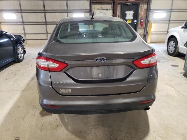 3FA6P0G74DR289050 - 2013 FORD FUSION S GRAY photo 6