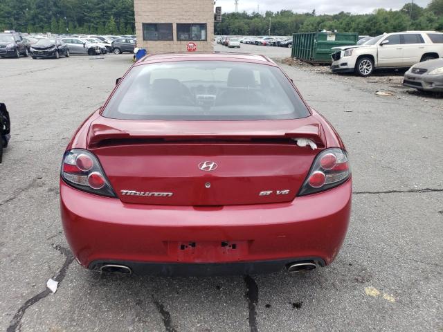 KMHHN66F48U283263 - 2008 HYUNDAI TIBURON GT MAROON photo 6