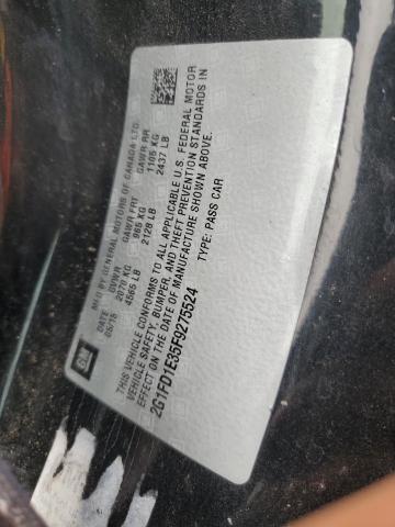 2G1FD1E35F9275524 - 2015 CHEVROLET CAMARO LT GRAY photo 12