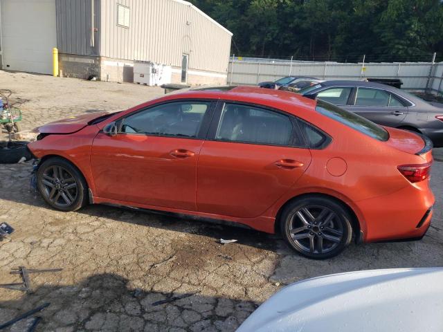 3KPF34AD9ME312695 - 2021 KIA FORTE GT LINE ORANGE photo 2