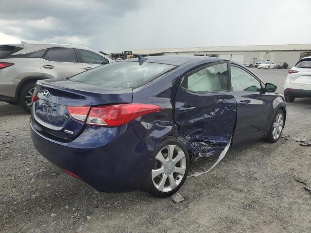 5NPDH4AE9DH406010 - 2013 HYUNDAI ELANTRA GLS BLUE photo 3