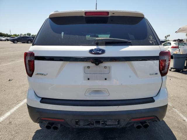 1FM5K8GTXJGB57053 - 2018 FORD EXPLORER SPORT WHITE photo 6