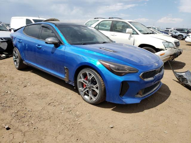 KNAE55LCXJ6020505 - 2018 KIA STINGER GT2 BLUE photo 4