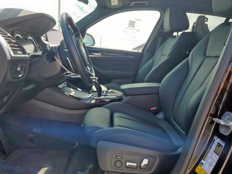 5UXTR7C50KLR45551 - 2019 BMW X3 SDRIVE30I BLACK photo 7
