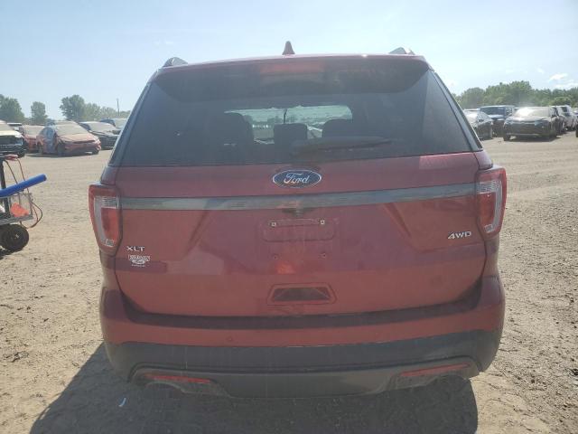 1FM5K8D83HGD47769 - 2017 FORD EXPLORER XLT BURGUNDY photo 6