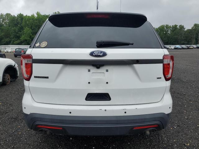 1FM5K8AR1GGA14241 - 2016 FORD EXPLORER POLICE INTERCEPTOR თეთრი ფოტო 6