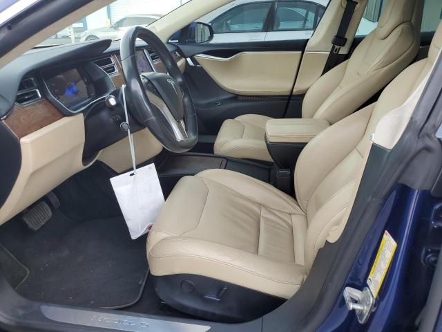 5YJSA1E16HF203050 - 2017 TESLA MODEL S BLUE photo 7