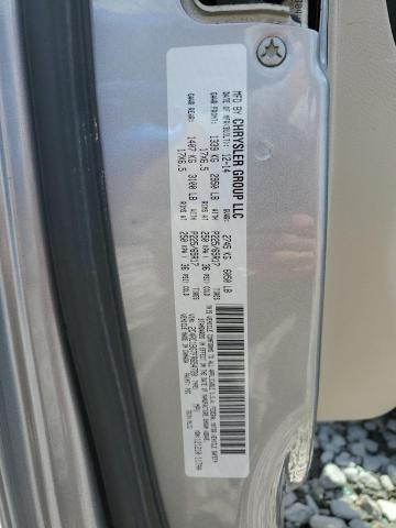 2C4RC1BG7FR654720 - 2015 CHRYSLER TOWN & COU TOURING SILVER photo 13