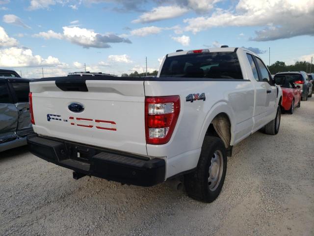 1FTFX1E56NKE29459 - 2022 FORD F150 SUPER CAB WHITE photo 4