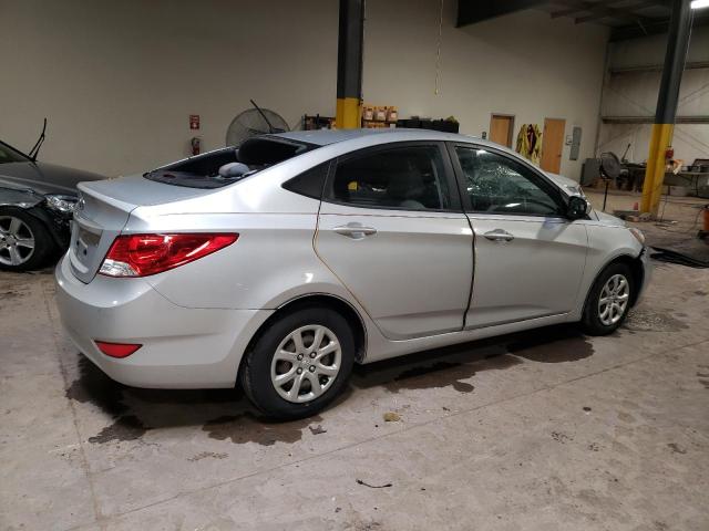 KMHCT4AE5EU675148 - 2014 HYUNDAI ACCENT GLS SILVER photo 3