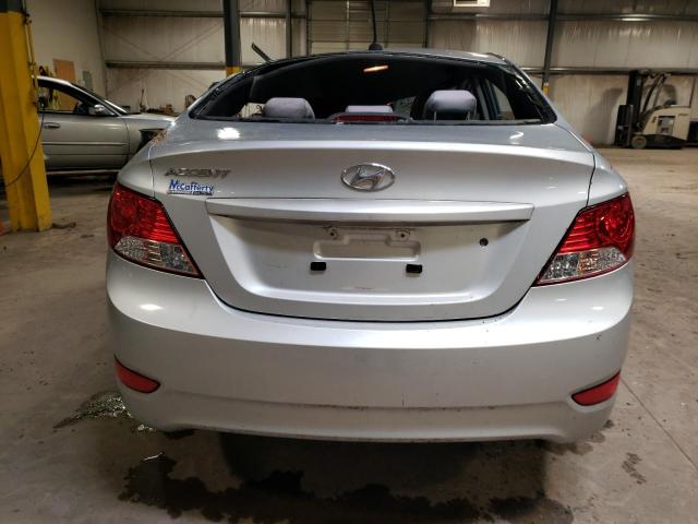 KMHCT4AE5EU675148 - 2014 HYUNDAI ACCENT GLS SILVER photo 6