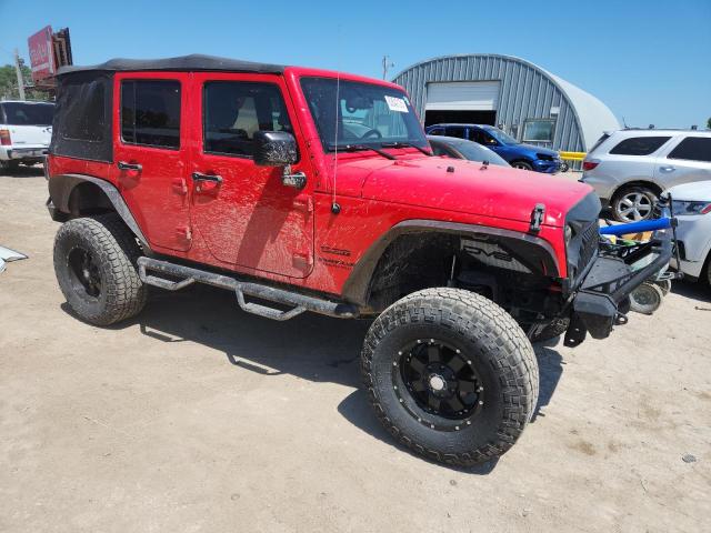 1C4BJWDG3HL646241 - 2017 JEEP WRANGLER U SPORT RED photo 4