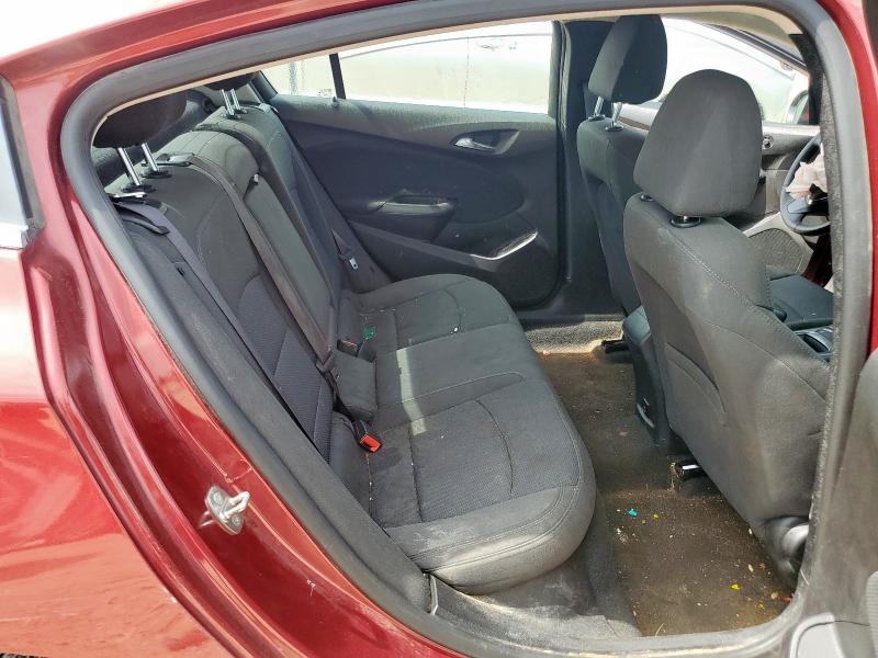 1G1BE5SM8H7186163 - 2017 CHEVROLET CRUZE LT 栗色 照片 10