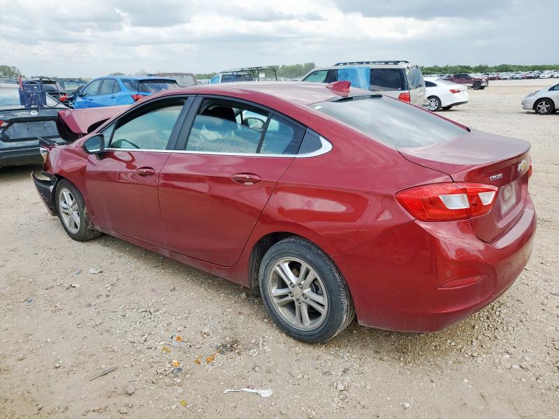 1G1BE5SM8H7186163 - 2017 CHEVROLET CRUZE LT 栗色 照片 2