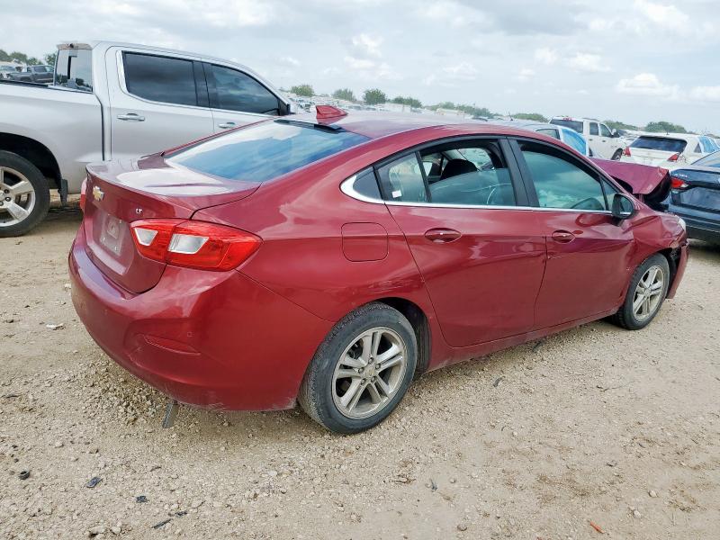 1G1BE5SM8H7186163 - 2017 CHEVROLET CRUZE LT 栗色 照片 3
