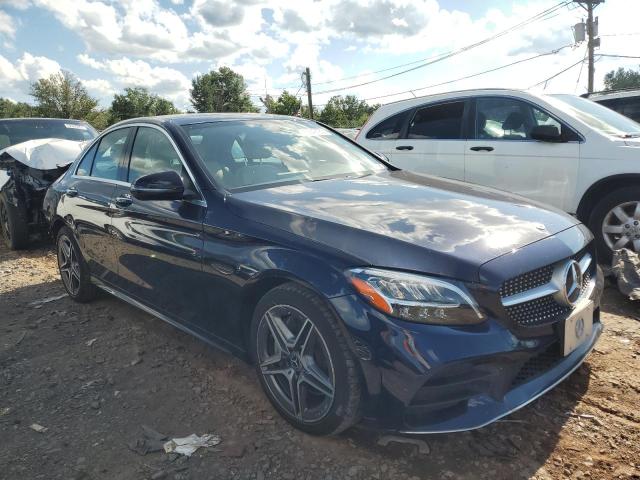 55SWF8EBXLU323770 - 2020 MERCEDES-BENZ C 300 4MATIC BLUE photo 4