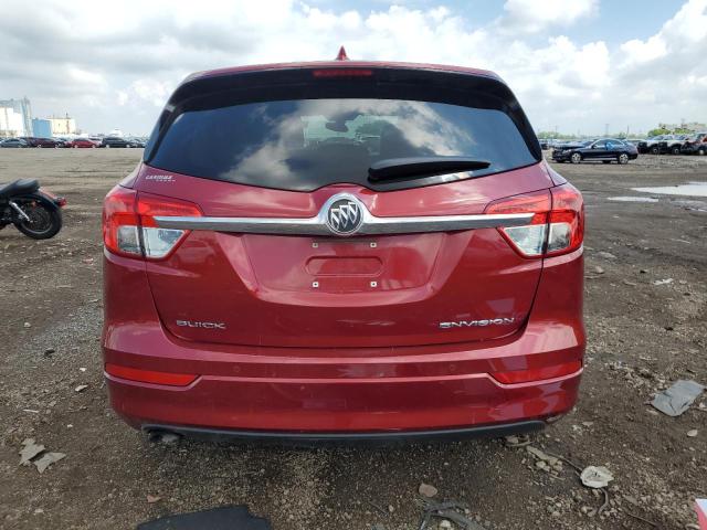 LRBFXASA0HD148685 - 2017 BUICK ENVISION PREFERRED MAROON photo 6
