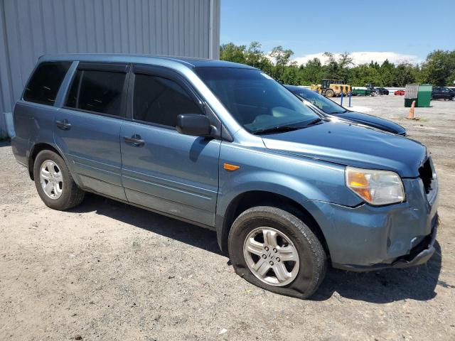 5FNYF18197B016424 - 2007 HONDA PILOT LX BLUE photo 4