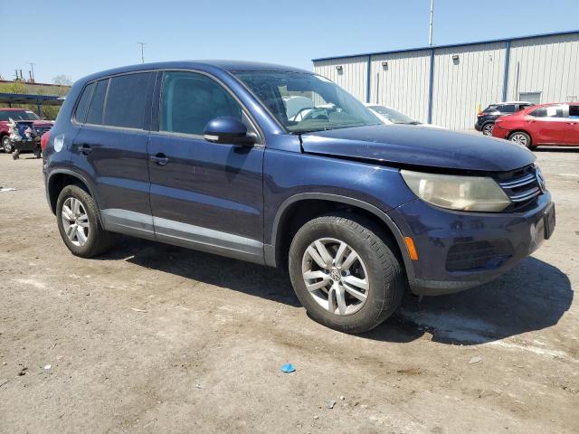 WVGAV7AX7DW539644 - 2013 VOLKSWAGEN TIGUAN S BLUE photo 4