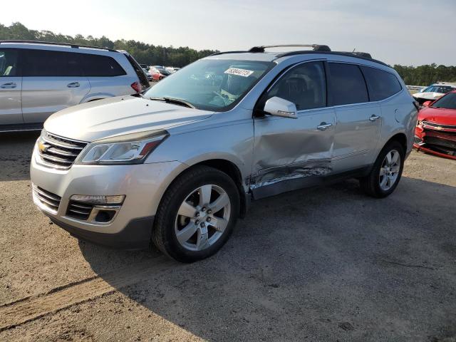 1GNKRJKD1FJ352874 - 2015 CHEVROLET TRAVERSE LTZ SILVER photo 1