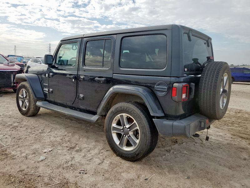 1C4HJXEN7MW536136 - 2021 JEEP WRANGLER UNLIMITED SAHARA BLACK photo 2