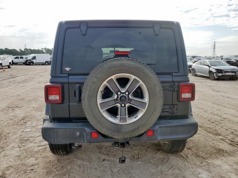 1C4HJXEN7MW536136 - 2021 JEEP WRANGLER UNLIMITED SAHARA BLACK photo 6