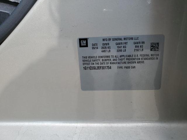 1G11C5SL2EF301754 - 2014 CHEVROLET MALIBU 1LT Qızıl foto 13