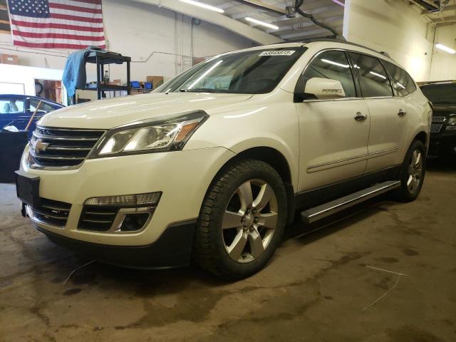 1GNKVJKD2FJ130548 - 2015 CHEVROLET TRAVERSE LTZ WHITE photo 1