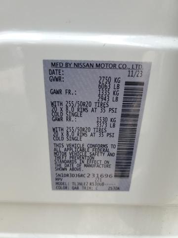 5N1DR3DJ6RC231696 - 2024 NISSAN PATHFINDER PLATINUM Ağ foto 14