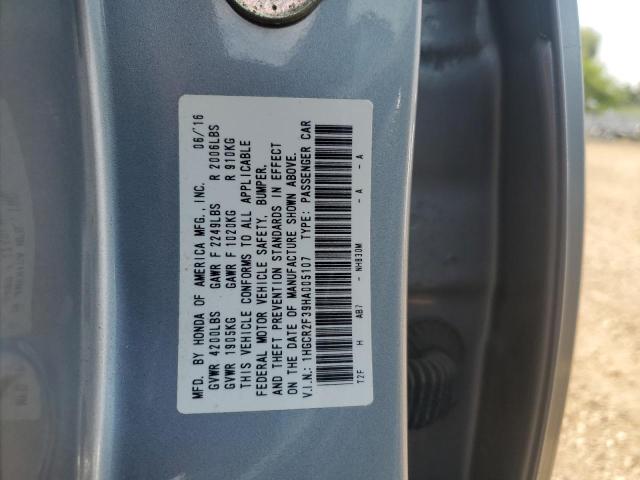 1HGCR2F39HA005107 - 2017 HONDA ACCORD LX SILVER photo 12