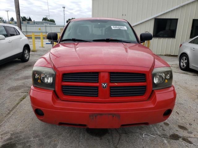 1D7HW48N96S595510 - 2006 DODGE DAKOTA QUAD SLT RED photo 5