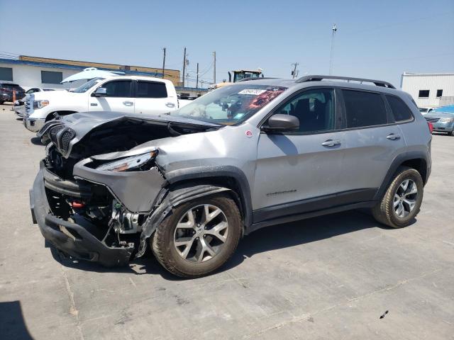 1C4PJMBS5EW185751 - 2014 JEEP CHEROKEE TRAILHAWK SILVER photo 1