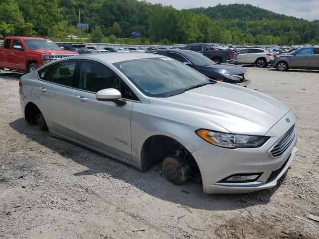 3FA6P0LU4JR114501 - 2018 FORD FUSION SE HYBRID SILVER photo 4