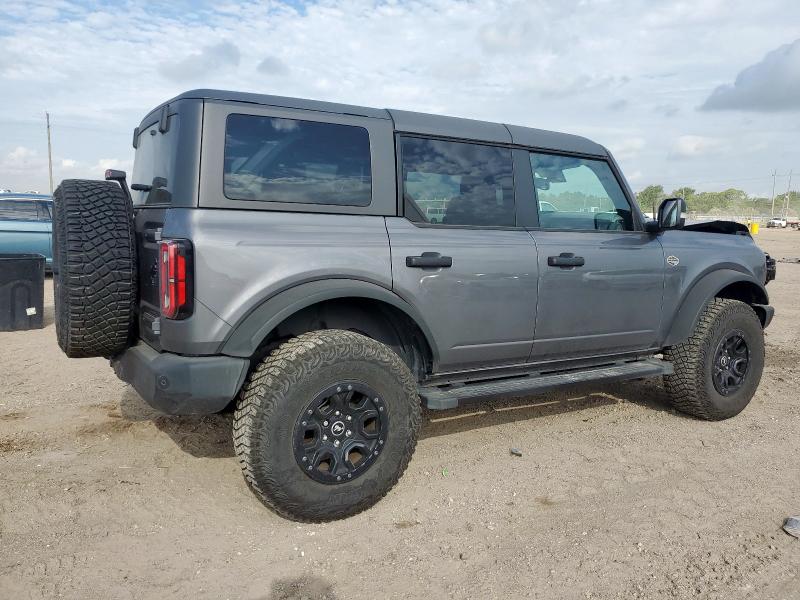 1FMEE5DP6PLB66877 - 2023 FORD BRONCO BASE GRAY photo 3