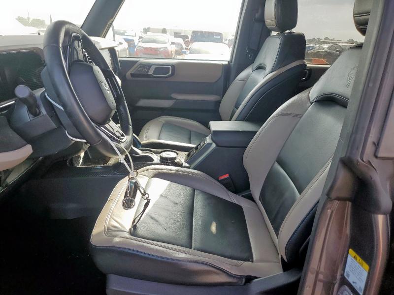 1FMEE5DP6PLB66877 - 2023 FORD BRONCO BASE GRAY photo 7