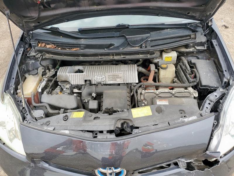 JTDKN3DU5D1630962 - 2013 TOYOTA PRIUS CHARCOAL photo 11