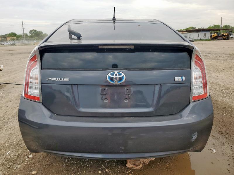 JTDKN3DU5D1630962 - 2013 TOYOTA PRIUS CHARCOAL photo 6