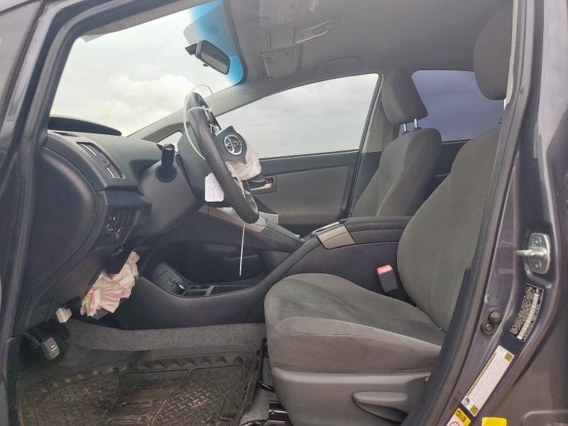 JTDKN3DU5D1630962 - 2013 TOYOTA PRIUS CHARCOAL photo 7