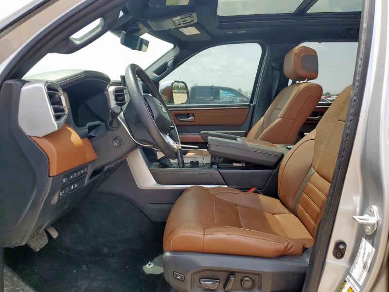 5TFMA5AB6PX026745 - 2023 TOYOTA TUNDRA CREWMAX PLATINUM GRAY photo 7