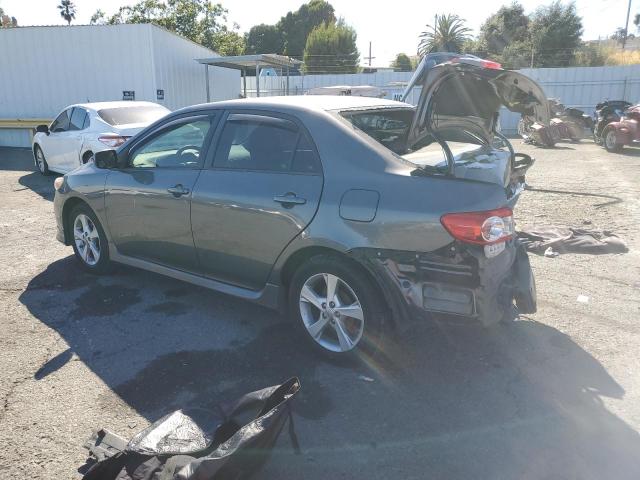 5YFBU4EE4DP154618 - 2013 TOYOTA COROLLA BASE GRAY photo 2