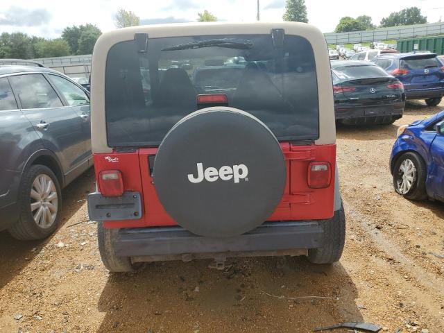 1J4FA49S9YP755549 - 2000 JEEP WRANGLER / SPORT RED photo 6