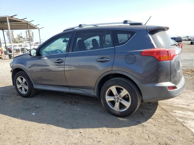 2T3WFREV1FW183768 - 2015 TOYOTA RAV4 XLE GRAY photo 2