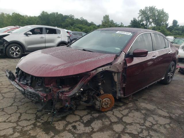 1HGCR2F52HA029718 - 2017 HONDA ACCORD SPORT 勃艮第红 照片 1