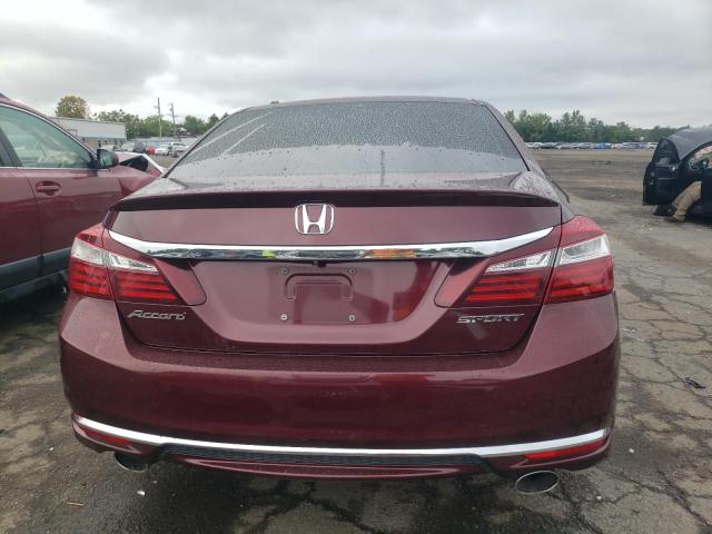 1HGCR2F52HA029718 - 2017 HONDA ACCORD SPORT 勃艮第红 照片 6