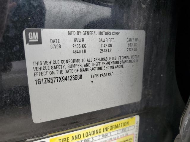 1G1ZK577X94123580 - 2009 CHEVROLET MALIBU LTZ Qara foto 12