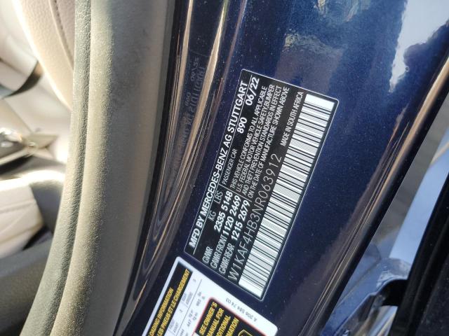 W1KAF4HB3NR063912 - 2022 MERCEDES-BENZ C 300 4MATIC BLUE photo 12