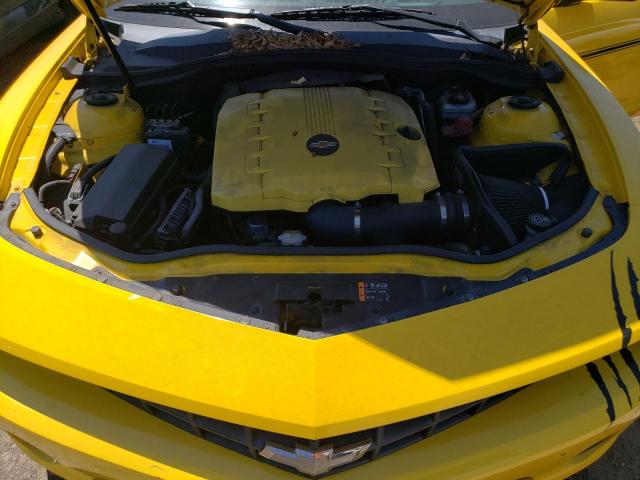 2G1FC1E31C9100685 - 2012 CHEVROLET CAMARO LT YELLOW photo 11