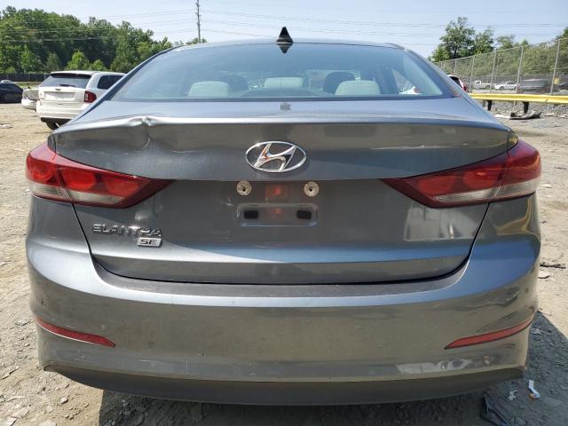 KMHD74LF3HU081757 - 2017 HYUNDAI ELANTRA SE GRAY photo 6